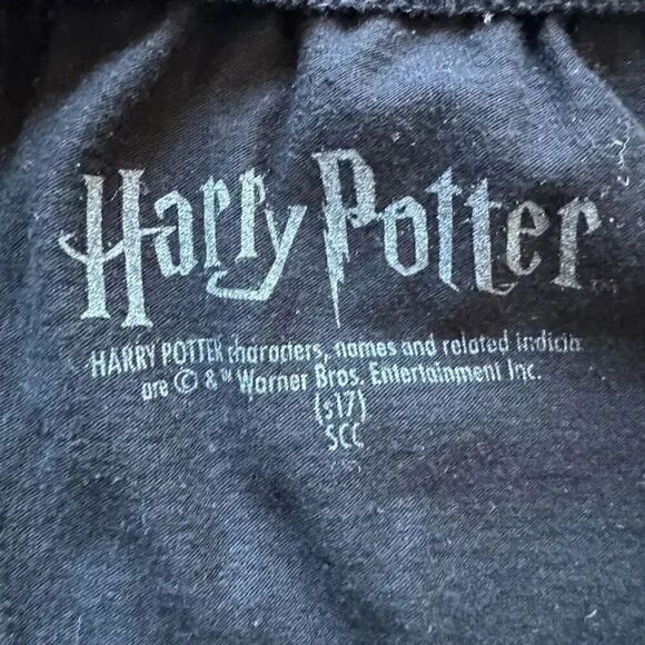 Harry Potter Ravenclaw Pajama Black Pants Elastic Drawstring Wide Leg XL #2200 - Picture 9 of 15